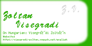 zoltan visegradi business card